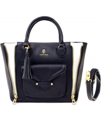 Dylan Satchel Tote Bag Black/White $39.69 Totes