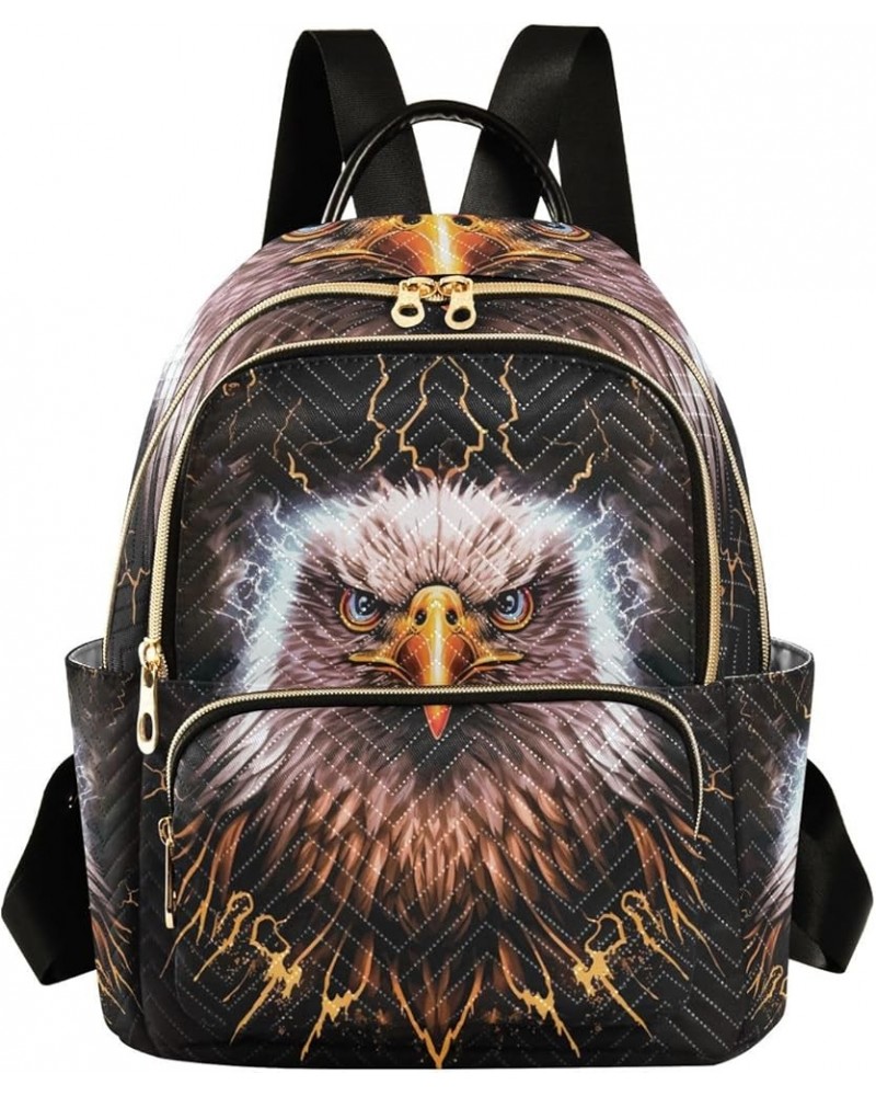 Small Backpack for Women Travel Bag Eagle Print Daypack Purse Fashion Shoulder Bag Rucksack Small B1059 $14.55 Backpacks