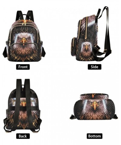 Small Backpack for Women Travel Bag Eagle Print Daypack Purse Fashion Shoulder Bag Rucksack Small B1059 $14.55 Backpacks