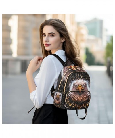 Small Backpack for Women Travel Bag Eagle Print Daypack Purse Fashion Shoulder Bag Rucksack Small B1059 $14.55 Backpacks