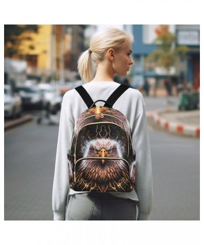 Small Backpack for Women Travel Bag Eagle Print Daypack Purse Fashion Shoulder Bag Rucksack Small B1059 $14.55 Backpacks