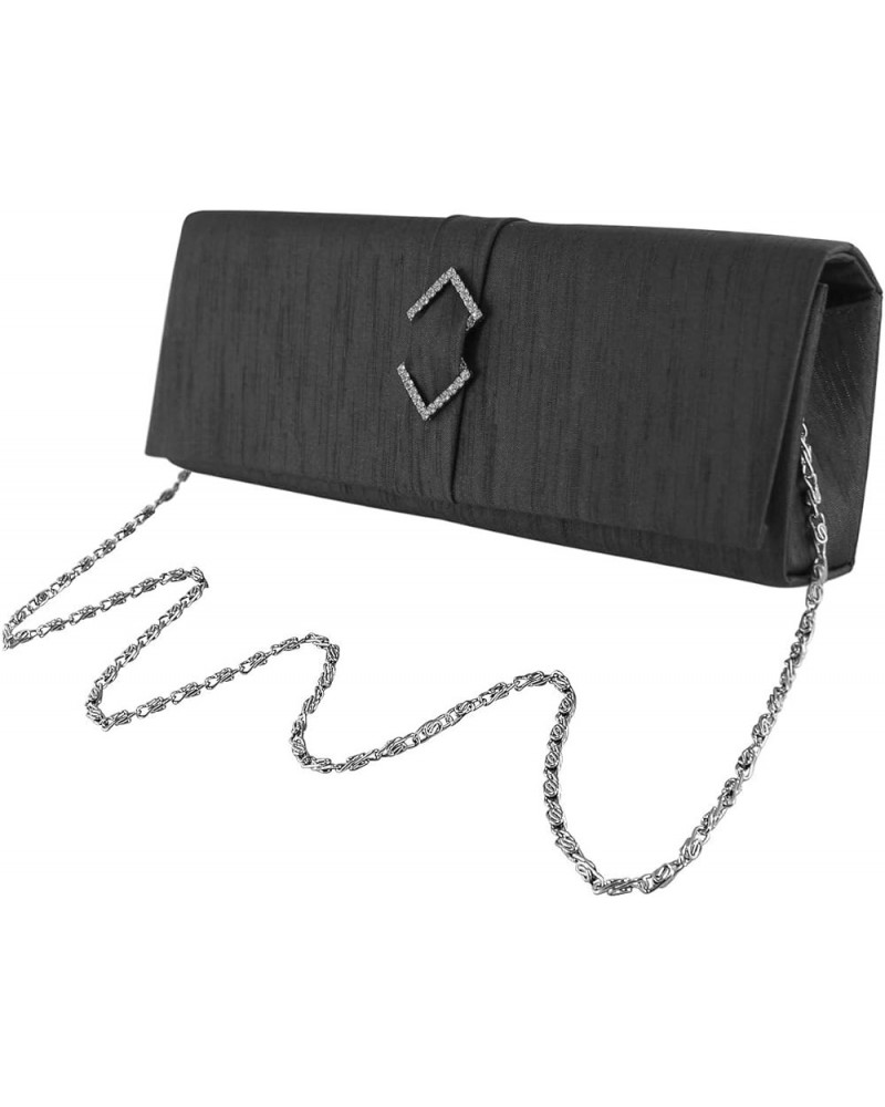 Silk Occasion Bag Black $20.70 Clutches