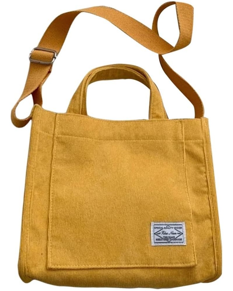 Mini Tote Bag Crossbody Bags Fashion Hobo Bag for Women Shoulder Handbag Yellow $9.39 Totes