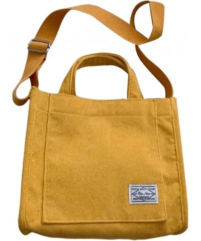 Mini Tote Bag Crossbody Bags Fashion Hobo Bag for Women Shoulder Handbag Yellow $9.39 Totes