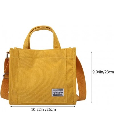 Mini Tote Bag Crossbody Bags Fashion Hobo Bag for Women Shoulder Handbag Yellow $9.39 Totes