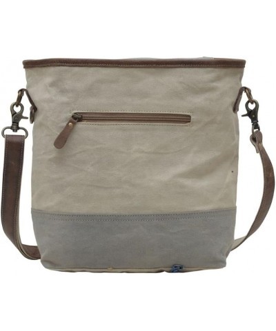 Western Leather Shoulder Bag for Women - Upcycled Canvas Crossbody Smart Rule $26.88 Shoulder Bags