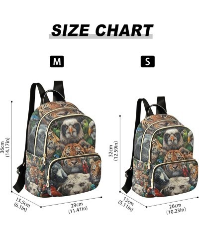 Dog Driving Car Funny Womens Backpack Purses Quilted Small Travel Purse Set of Animals Small $19.10 Backpacks