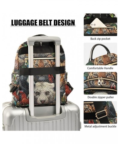 Dog Driving Car Funny Womens Backpack Purses Quilted Small Travel Purse Set of Animals Small $19.10 Backpacks