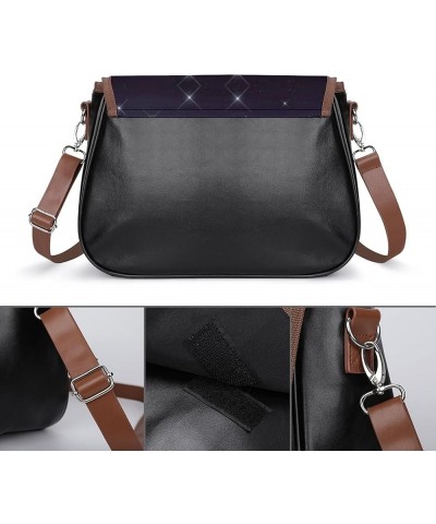 Leather Hobo Bags Women's Crossbody Shoulder Bag Classic City Top Handle Satchels Green Pattern Color2 $22.00 Hobo Bags