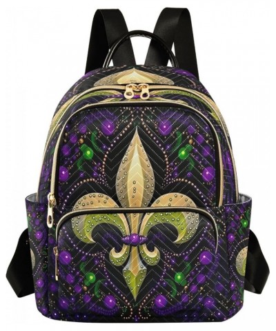 Symbol Mardi Quilted Backpack for Women Purse Shoulder Bags Travel Bag for Work Daily Nurse M Medium $14.88 Backpacks