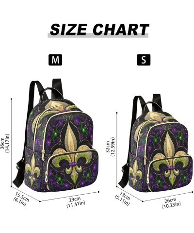 Symbol Mardi Quilted Backpack for Women Purse Shoulder Bags Travel Bag for Work Daily Nurse M Medium $14.88 Backpacks