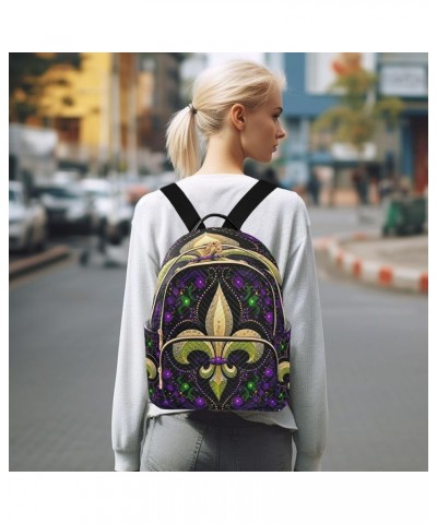 Symbol Mardi Quilted Backpack for Women Purse Shoulder Bags Travel Bag for Work Daily Nurse M Medium $14.88 Backpacks