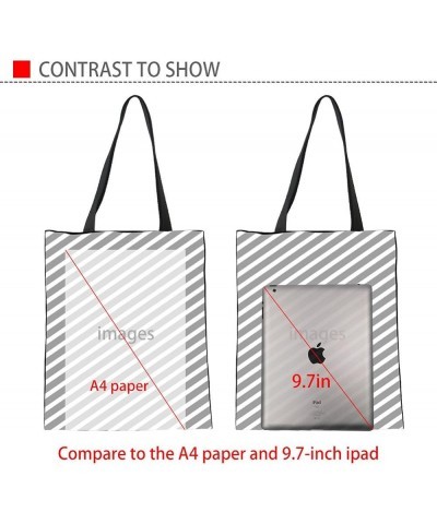 Travel Tote Bag Canvas Luggage Shoulder Bag for Women Girl Resuable Grocery Bags Multi-3 $12.23 Shoulder Bags