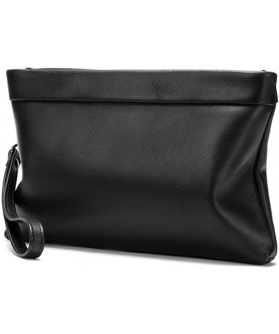 Leather Business Envelope Men's Clutch Purse Handy Bag Large Sizes Men Wrist Wallets Sac (Color : Black, Size : 16 * 2.5 * 25...