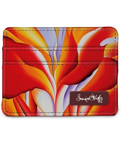 RFID Slim Wallet Signature Collection (Mary Engelbreit Cherries) Georgia O'Keeffe Red Canna $17.08 Wallets