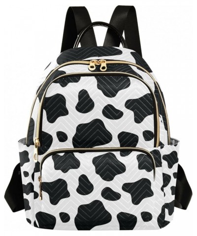 Women Backpack Black White Cow Print Doodle Anti-Theft Travel Backpack with Luggage Belt Lightweight Handbag Lady Purse Roomy...