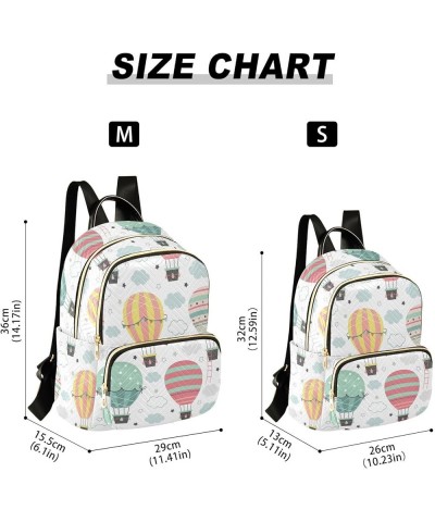 Cute Cartoon Axolotl Backpack Purse for Women Fashion Small Mini Backpack Daypacks Purse with Zipper Weekend Bag,M 11-balloon...