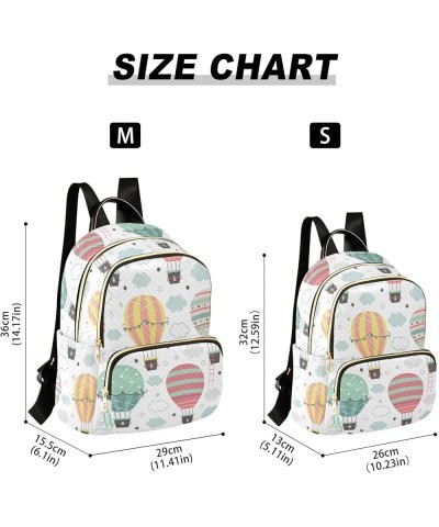 Cute Cartoon Axolotl Backpack Purse for Women Fashion Small Mini Backpack Daypacks Purse with Zipper Weekend Bag,M 11-balloon...