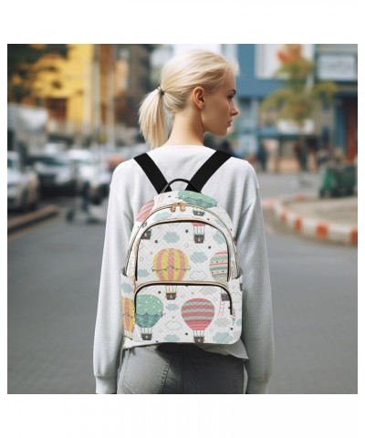 Cute Cartoon Axolotl Backpack Purse for Women Fashion Small Mini Backpack Daypacks Purse with Zipper Weekend Bag,M 11-balloon...