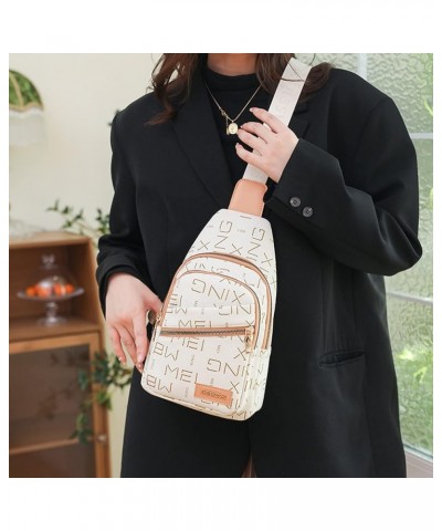 Women's Leopard Chest Bag Sling Bag for Women Sling Crossbody Bag Chest Backpack Bag Satchel Daypack Purse White $22.78 Backp...