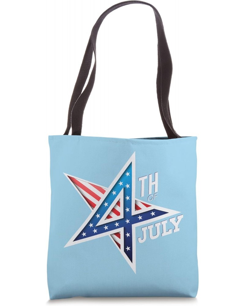 4th July Integrated Star Patriotic Independence ART ON BACK Tote Bag $8.81 Totes