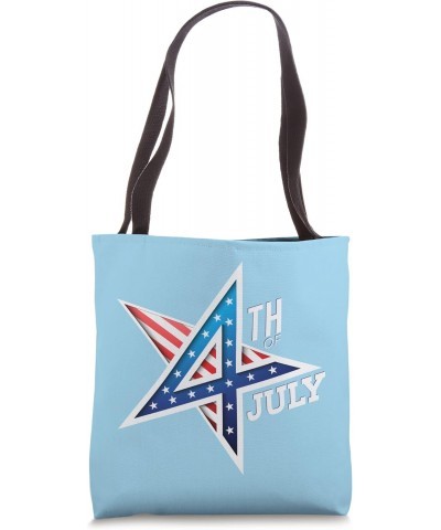 4th July Integrated Star Patriotic Independence ART ON BACK Tote Bag $8.81 Totes