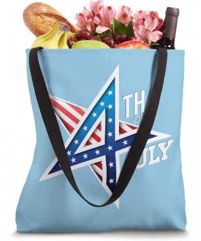 4th July Integrated Star Patriotic Independence ART ON BACK Tote Bag $8.81 Totes