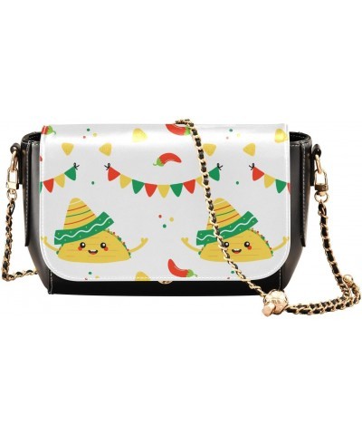 Mexican Food Crossbody bags for Women Small Crossbody Purses with Adjustable Strap Cross Body Purse Shoulder Handbags for Wom...