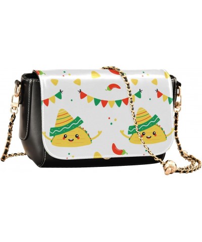 Mexican Food Crossbody bags for Women Small Crossbody Purses with Adjustable Strap Cross Body Purse Shoulder Handbags for Wom...