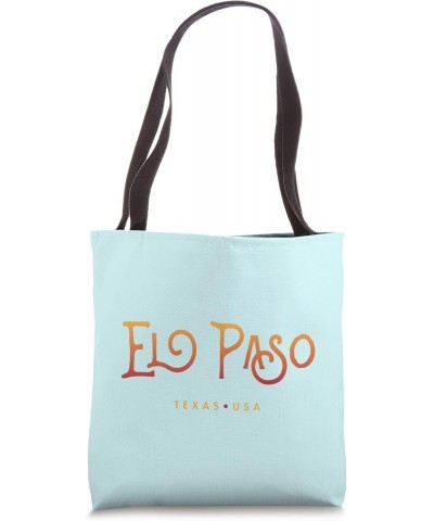 El Paso Texas Typographic Design Tote Bag $10.80 Totes