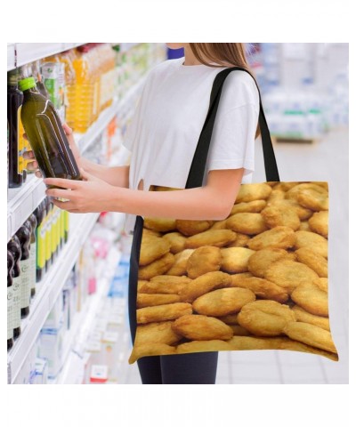 Handbags and Purse Chicken Nuggets for Women Tote Bag Large Capacity Top Chicken Nuggets Storage Handle Shopper Shoulder Bag ...