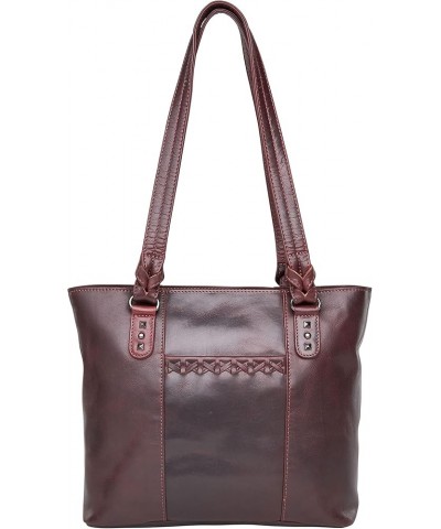 Concealed Carry Peyton Leather Tote Dark Mahogany $85.48 Totes