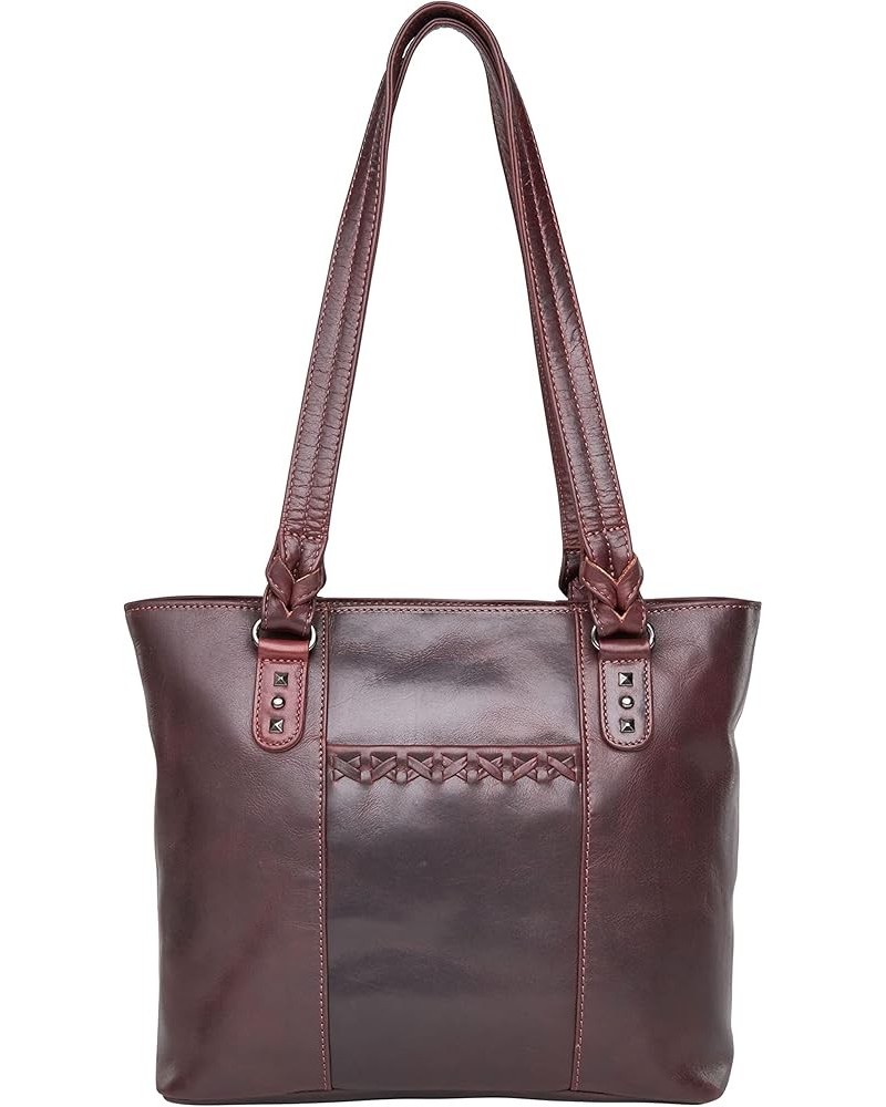 Concealed Carry Peyton Leather Tote Dark Mahogany $85.48 Totes