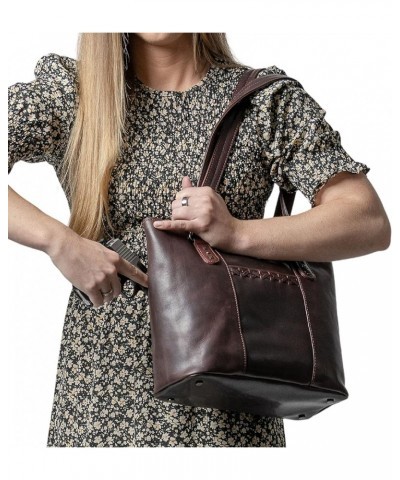 Concealed Carry Peyton Leather Tote Dark Mahogany $85.48 Totes