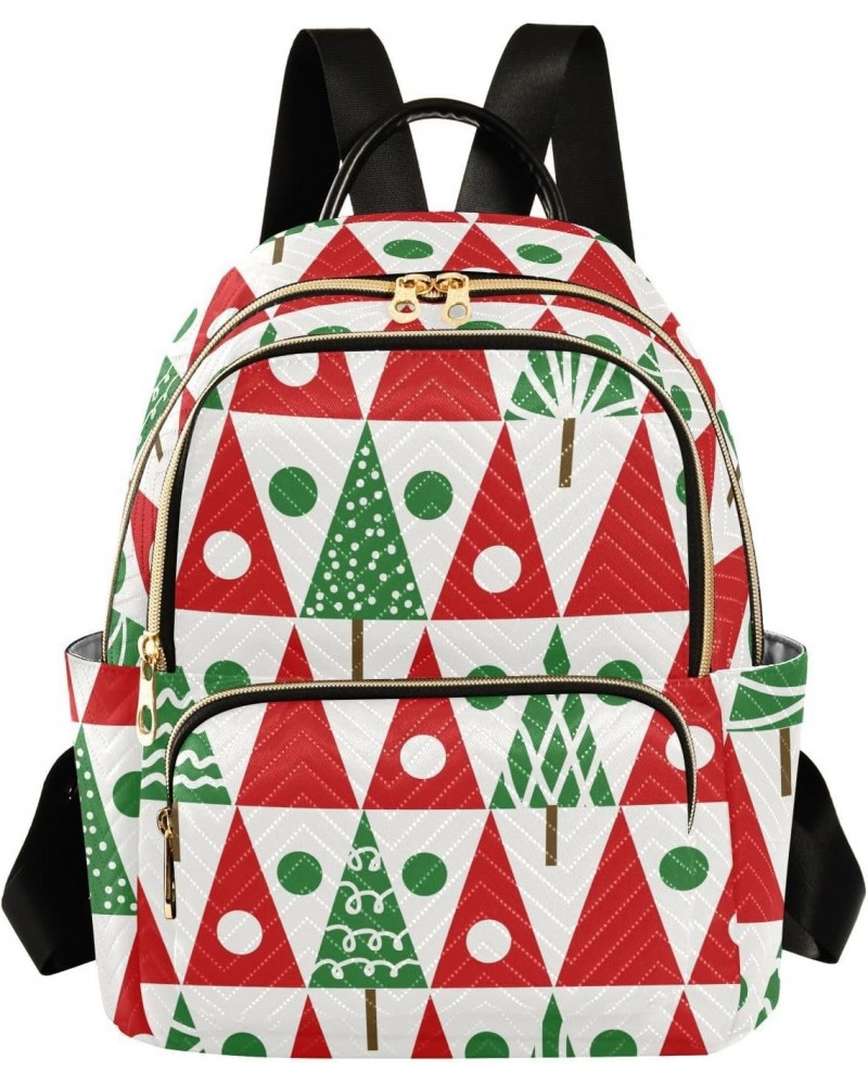 Christmas Trees Winter Fashion Backpack Purse for Women Multipurpose Casual Daypack with Multi Pockets & Secured Zipper Ladie...