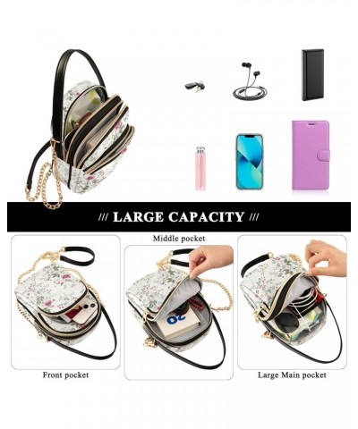 Crossbody Bag for Women, Spring Red Poppy Flower Phone Purse Detachable Chain Bag Shoulder Handbag Wallet $10.32 Crossbody Bags