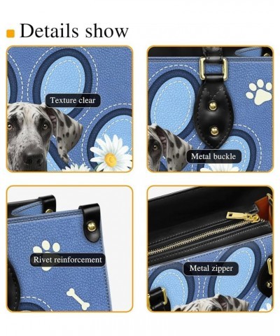 Personalized Great Dane Dog Handbags, Custom Name Dog Leather Bags, Purses, Shoulder Bag, Gift For Dog Mom Dog Lover Style 6 ...