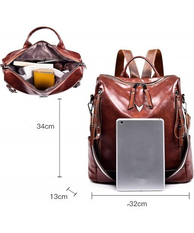 Women Hobo Backpack Purse Shoulder Handbag Satchel Bags PU leather Travel Rucksack Sling Bag for Ladies Medium size (brown Br...