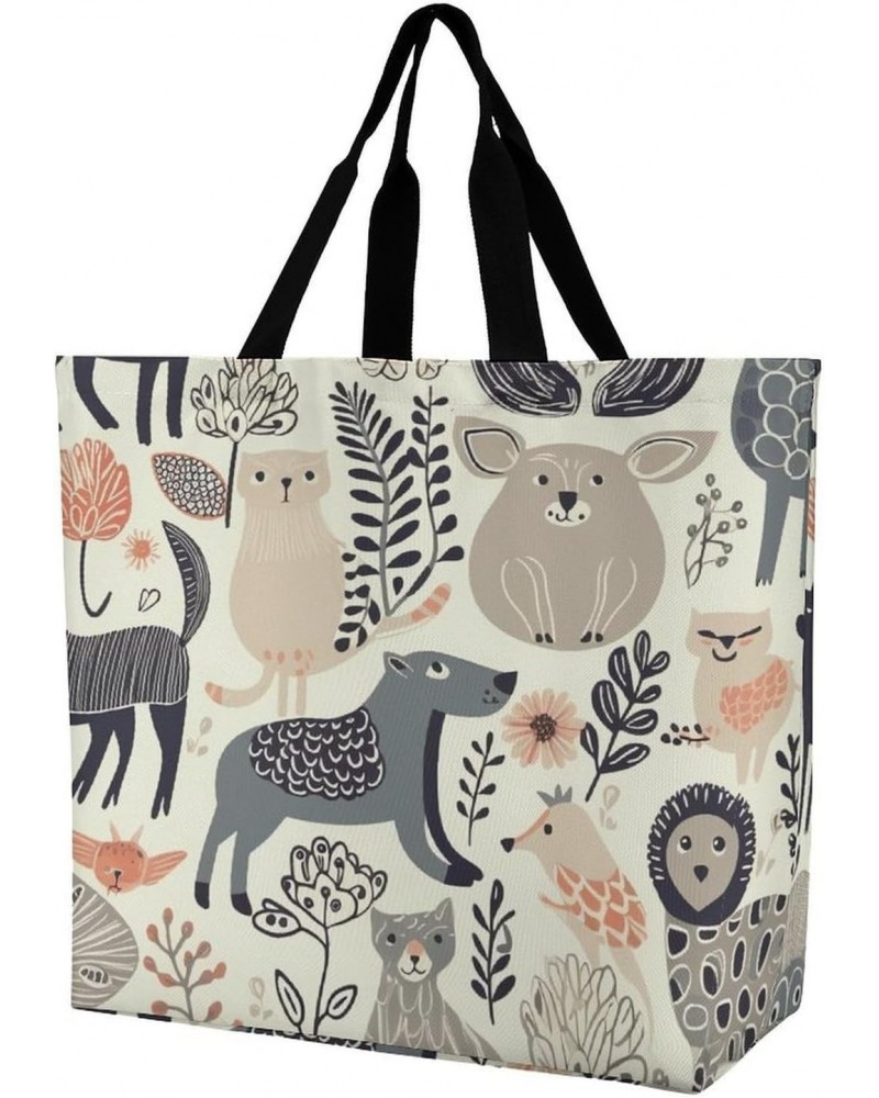 Shoulder Bag Casual Work Bag for Women Animal Pattern Large Capacity Bags for Shopping,Travel Beach Gym $11.25 Totes