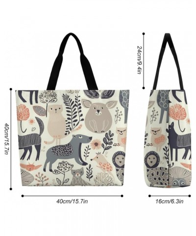 Shoulder Bag Casual Work Bag for Women Animal Pattern Large Capacity Bags for Shopping,Travel Beach Gym $11.25 Totes