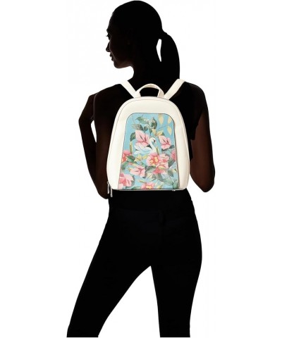 Women Vegan Leather Cream Backpack - Broadway Design One Size Eye Candy & Soul Food $35.25 Backpacks