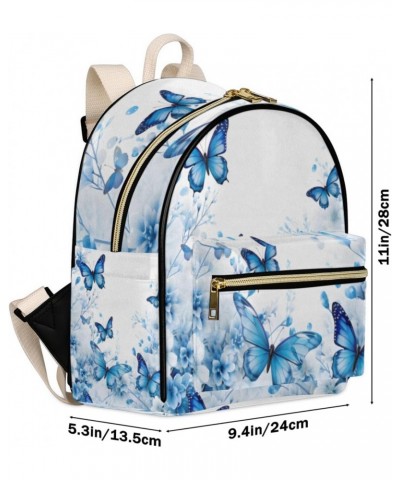 Butterfly Print Backpack Purse for Women PU Leather Lightweight Ladies Shoulder Fashion Satchel Bags Travel Casual Daypack $3...