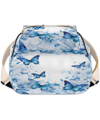 Butterfly Print Backpack Purse for Women PU Leather Lightweight Ladies Shoulder Fashion Satchel Bags Travel Casual Daypack $3...