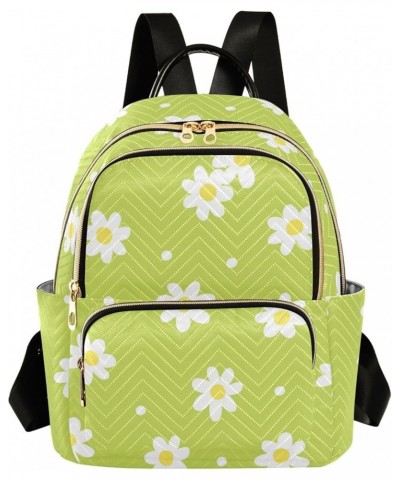 Mini Backpack Purse for Women Lightweight Girls Small Size Cute White Daisy School Teens College Traveling Medium $19.46 Back...