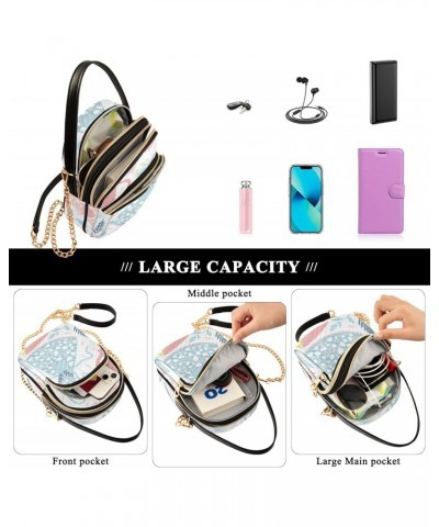 Small Crossbody Cell Phone Bag for Women, Lovely Afternoon Tea Mini Over Shoulder Handbag Purse with Credit Card Slots $13.49...