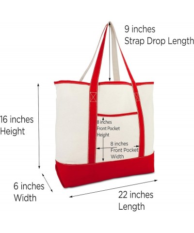 Monogram Bag Personalized Tote For Women Open Top Red Initial A-Z C $13.49 Totes