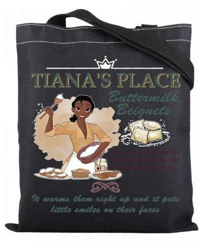 Princess the Frog Inspired Gift Tiana's Place Tote Bag Tianas Place Menu Lover Gift Princess Bakery Handle Bag Tiana B Bag $9...