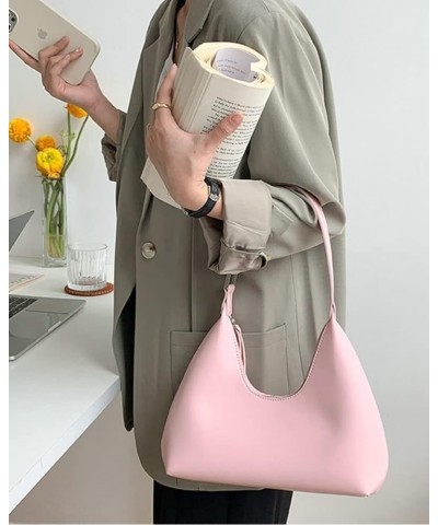 Women's Trendy PU Leather Shoulder Bag Dumpling Underarm Hobo Bag Small Totes Handbag Y2K Purse Satchel Yellow $21.82 Totes