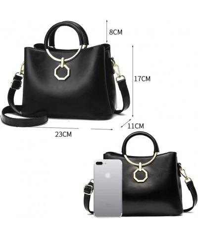 Women Handbags Large Capacity Top Handle Handbag Tote Bag with Detachable Leather Shoulder Strap White $37.68 Handbags