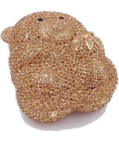 Women's Evening Handbags Evening Clutch Bear Shape Clutch Purse for Women Rhinestone Cute Animal Shaped Evening Bags Silver $...